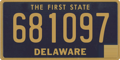 DE license plate 681097