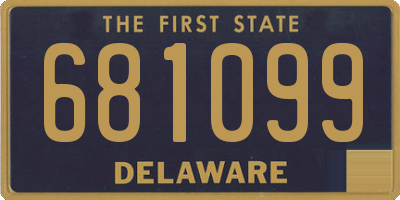 DE license plate 681099
