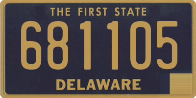 DE license plate 681105
