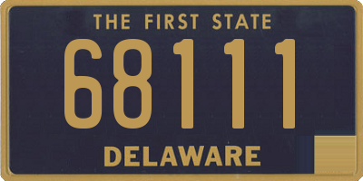 DE license plate 68111