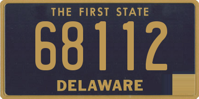 DE license plate 68112