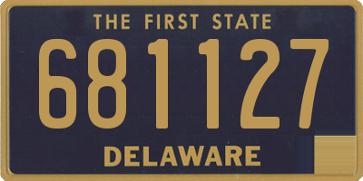 DE license plate 681127
