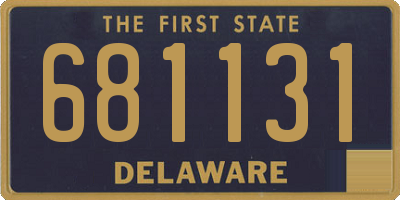 DE license plate 681131
