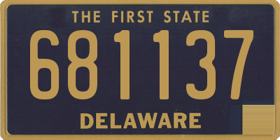 DE license plate 681137