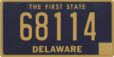 DE license plate 68114