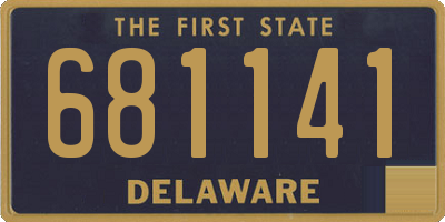 DE license plate 681141