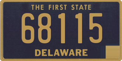 DE license plate 68115