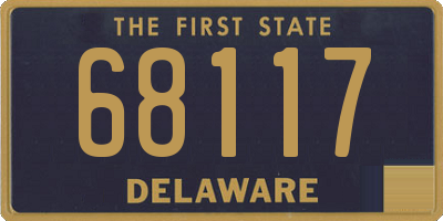 DE license plate 68117