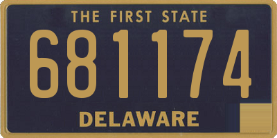 DE license plate 681174