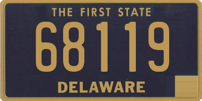 DE license plate 68119