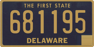 DE license plate 681195