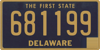 DE license plate 681199