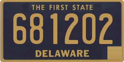 DE license plate 681202