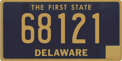 DE license plate 68121