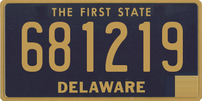 DE license plate 681219