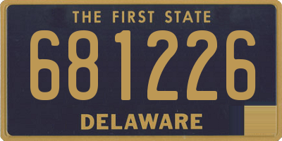 DE license plate 681226