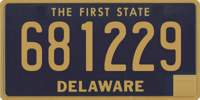 DE license plate 681229