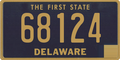 DE license plate 68124