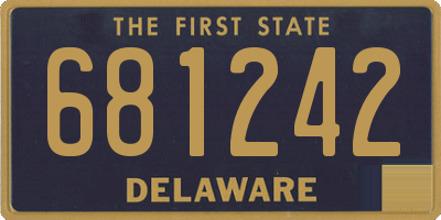 DE license plate 681242