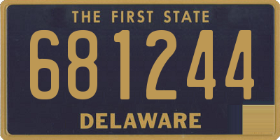 DE license plate 681244