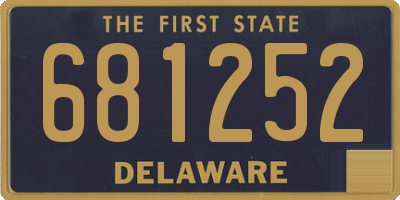 DE license plate 681252
