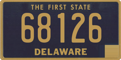 DE license plate 68126