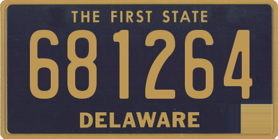 DE license plate 681264