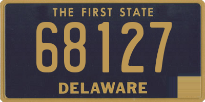 DE license plate 68127