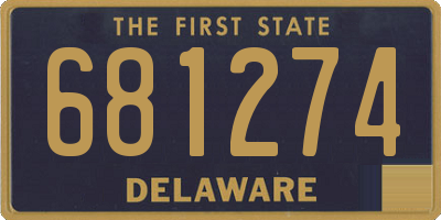 DE license plate 681274