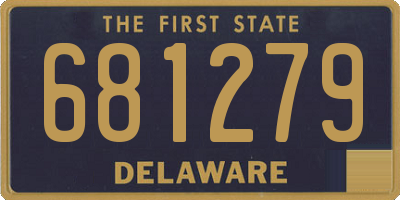 DE license plate 681279