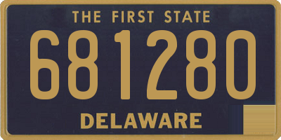 DE license plate 681280