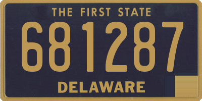 DE license plate 681287