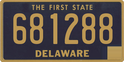 DE license plate 681288