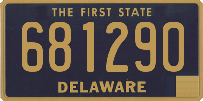 DE license plate 681290