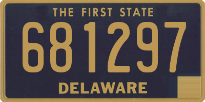 DE license plate 681297