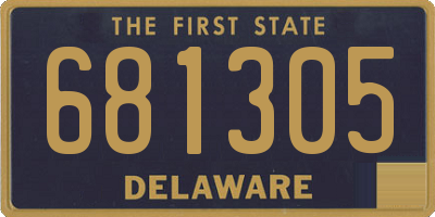 DE license plate 681305