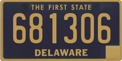 DE license plate 681306