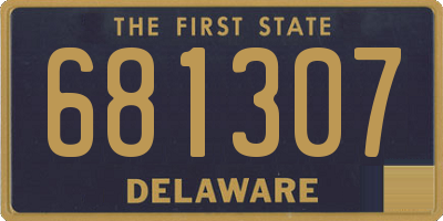 DE license plate 681307