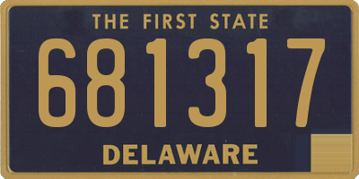 DE license plate 681317
