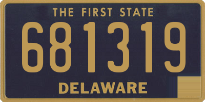 DE license plate 681319
