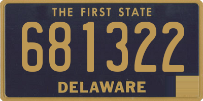 DE license plate 681322