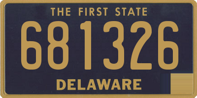 DE license plate 681326