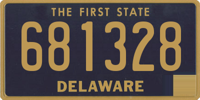 DE license plate 681328