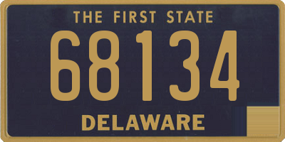 DE license plate 68134