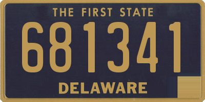 DE license plate 681341