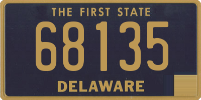 DE license plate 68135
