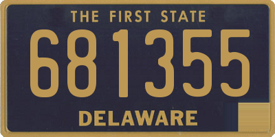 DE license plate 681355