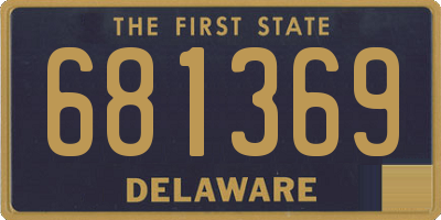 DE license plate 681369