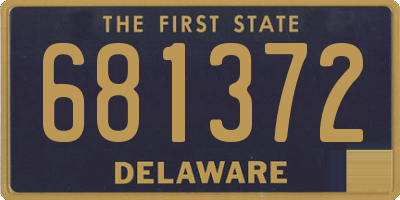 DE license plate 681372