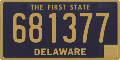 DE license plate 681377